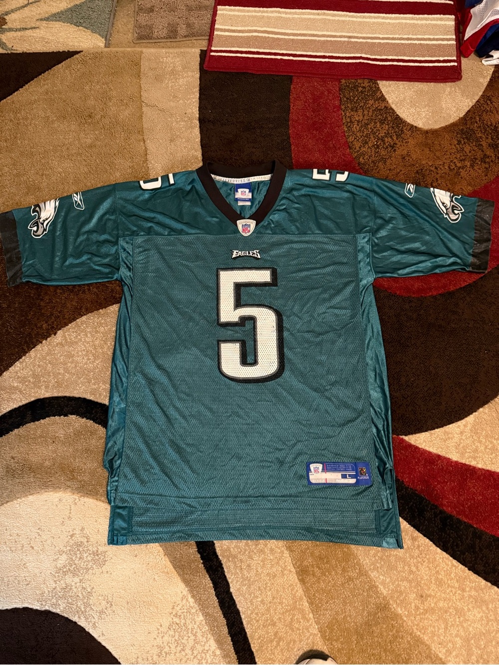 Reebok Teal Philadelphia Eagles #5 Football Jersey Donovan, McNabb size L